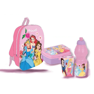 OEM Zaino 3D Bambina con Gift Set 3 In 1 Disney Princess