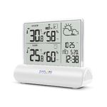 Explore Scientific WSH4501 Stazione Meteorologica con Display in Vetro Trasparente Sensore Incluso Bianco