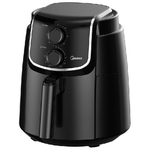 Midea MF-TN35D2 Friggitrice ad Aria 3.5 Litri, Temperatura Max 200℃, Timer 60 Minuti, Varie Funzioni Multiple, Colore Nero