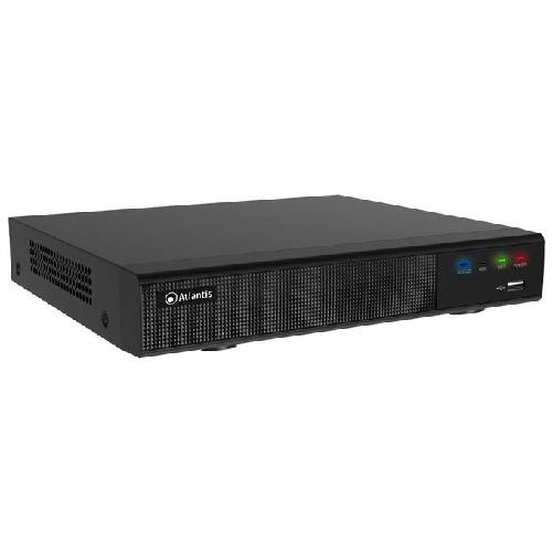 Atlantis A11-nvr0904p-ak Nvr 9 Canali di Cui 4 Canali Poe Risoluzione Max 8mpx 25fps Switch 4 Porte Poe 45w Uscita Hdmi-4k-vga