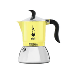 Bialetti Moka Fiammetta Induction 2 Tazze Gialla Caffettiera Adatta a Induzione