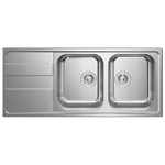 CM 015727DCSSP Serie Levante 3'' Lavello Acciaio inox satinato da incasso Gocciolatoio a Sinistra