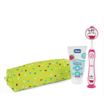 Chicco Set Igiene Orale Hippo 36m Fucsia