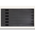 Copertura 19 Per Armadi Rack 6U Nero Con Parti 1U Staccabili Installazione Con Clip