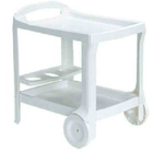 Bica Carrello Porta Vivande Borneo Bianco