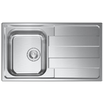 CM 015723SCSSP Serie Levante 3'' Lavello Acciaio inox satinato da incasso Gocciolatoio a Destra 1