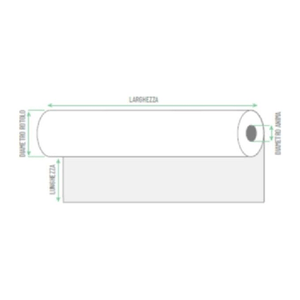 Rotolificio Pugliese Confezione 2 Rotolo Plotter 80gr 91.4x50