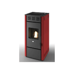 Stufe Punto Fuoco Pellet Martina-14 12Kw (Br) Rosso