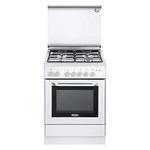 DE LONGHI DGW65ED Cucina a Gas 4 Fuochi con Forno a Gas 60x50 cm colore Bianco