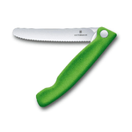 Victorinox V-6.78 36.F4B Coltello per verdure pieghevole Swiss Classic verde