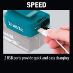 Makita DECADP05 Adattatore 14.4 – 18V per Dispositivi USB