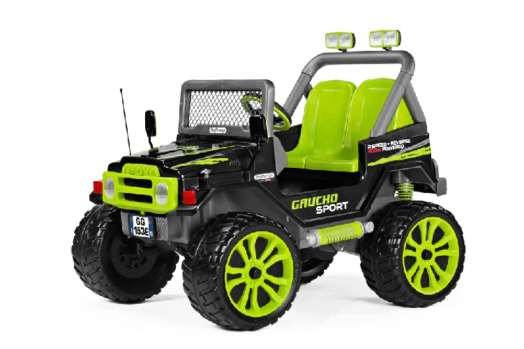 Peg Perego Auto Elettrica Gaucho Sport Nero e Verde