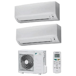 Daikin Serie Ecoplus Siesta Condizionatore Fisso Dual Split Inverter Unita' esterna + 2 Unita'