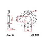 Jt JTF1908.15 Pignone 1908 Z15 KTM 390 Duke-RC 13-16