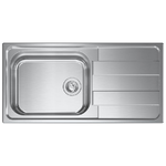 CM 015726SCSSP Serie Levante 3'' Lavello Inox satinato da incasso Gocciolatoio a Destra 1 Vasca 100X50cm