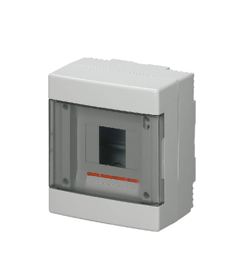Elettrocanali Centralina da Parete Ip40 Porta Trasparente 4 Moduli
