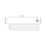 Rotolificio Pugliese Confezione 2 Rotolo Plotter 80gr 62.5x50