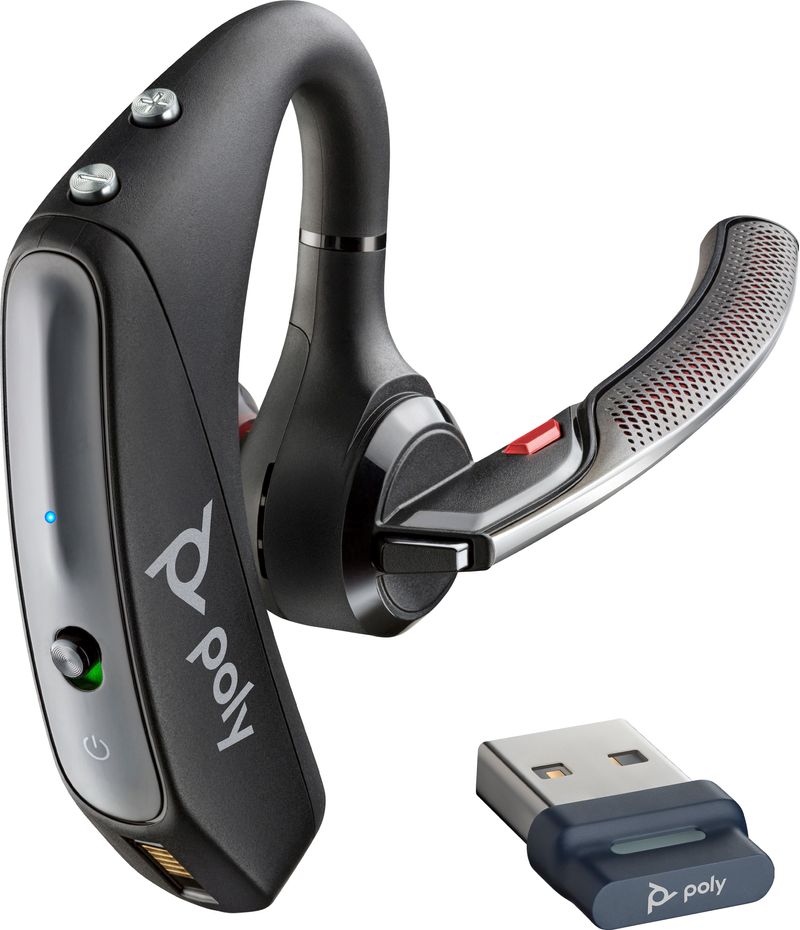 POLY-Cuffie-Voyager-5200-UC-con-connettore-USB-A---dongle-BT600-TAA