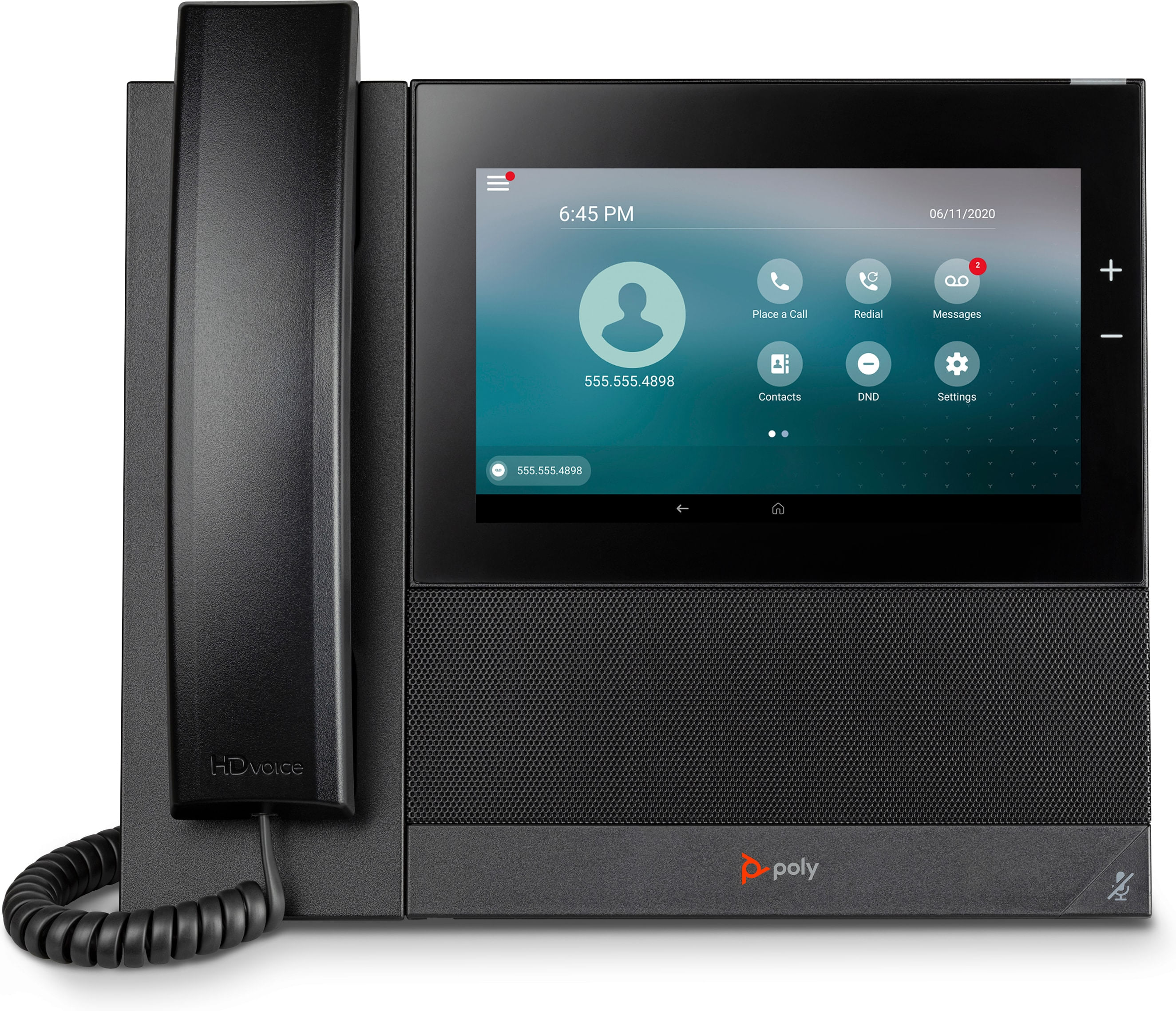 POLY Telefono multimediale aziendale CCX 600 con Open SIP e abilitato per PoE