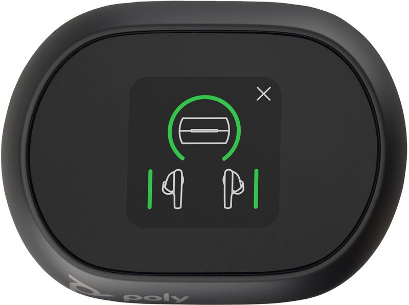 POLY-Auricolari-nerofumo-Voyager-Free-60--UC---Adattatore-BT700-USB-C---Custodia-di-ricarica-touchscreen