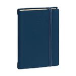 Quo Vadis Agenda Daily Pocket Multilingua Anno 2023 Blu 8.8x13cm Giornaliera 12 Mesi Carta Avorio Copertina Rigida Morbida al Tatto con Elastico Silk