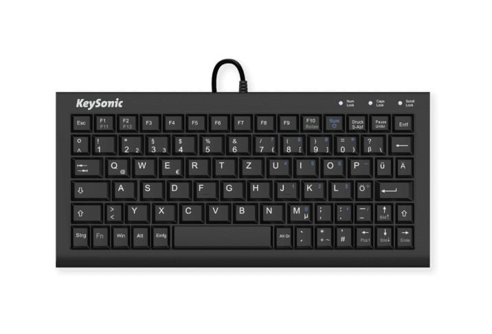 KeySonic-ACK-3401U-tastiera-USB-QWERTZ-Tedesco-Nero