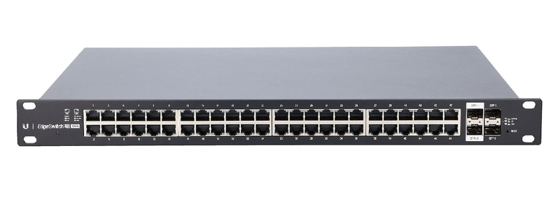 Ubiquiti-ES-48-500W-|-Switch-|-EdgeMAX-EdgeSwitch-48x-RJ45-1000Mb-s-PoE--2x-SFP--2x-SFP-500W