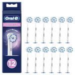 Braun Oral-B Sensitive Clean 81748487 testina per spazzolino 12 pz Bianco