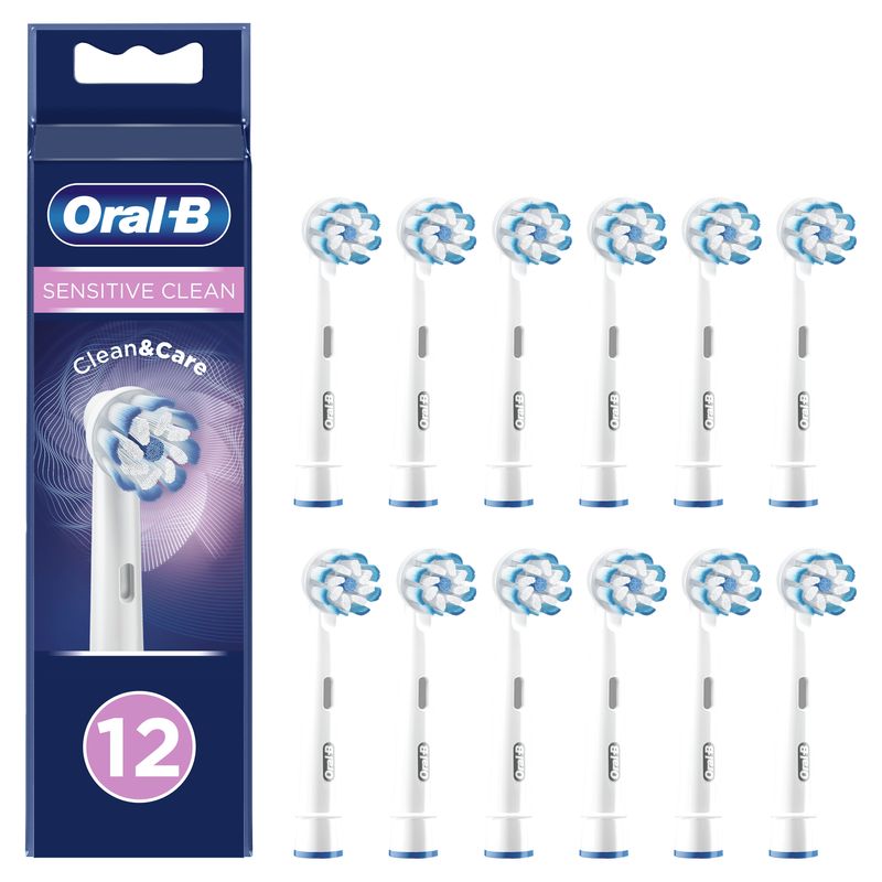 Oral-B-Sensitive-Clean-81748487-testina-per-spazzolino-12-pz-Bianco