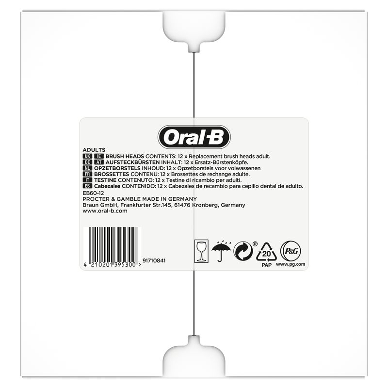 Oral-B-Sensitive-Clean-81748487-testina-per-spazzolino-12-pz-Bianco