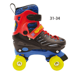 Pattini a 4 Rotelle per Bambino 31-34 Roller Stivaletto Regolabili Quad Freno