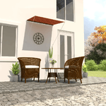 vidaXL Tenda da Sole Retrattile 200x150 cm Arancione e Marrone