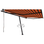 vidaXL Tenda da Sole Autoportante Automatica 400x350cm Arancio Marrone