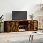 vidaXL Mobile Porta TV Rovere Fumo 120x34x37 cm Legno Multistrato