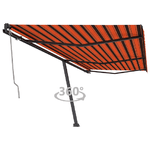 vidaXL Tenda da Sole Autoportante Automatica 600x350cm Arancio Marrone