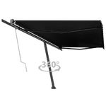 vidaXL Tenda Sole Retrattile Automatica 500x300 cm Antracite