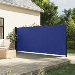 vidaXL Tenda da Sole Laterale Retrattile Blu 160x500 cm