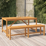 vidaXL Tavolo da Pranzo da Giardino 150x90x74 cm Legno Massello Acacia