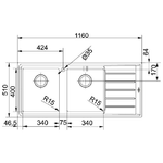 Franke-NPX-621-Lavello-montato-su-piano-Rettangolare-Acciaio-inossidabile