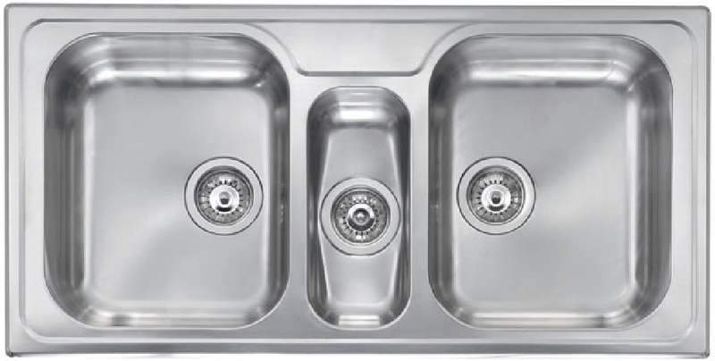 Lavello-MATICO-100X50-3-vasche-ACCIAIO-INOX