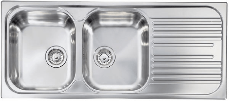 Lavello-ATLANTIC-116X50-2-vasche-destre--gocciolatoio-ACCIAIO-INOX