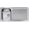 Lavello-AURORA-101X50-1-vasca-sinistra--gocciolatoio-ACCIAIO-INOX