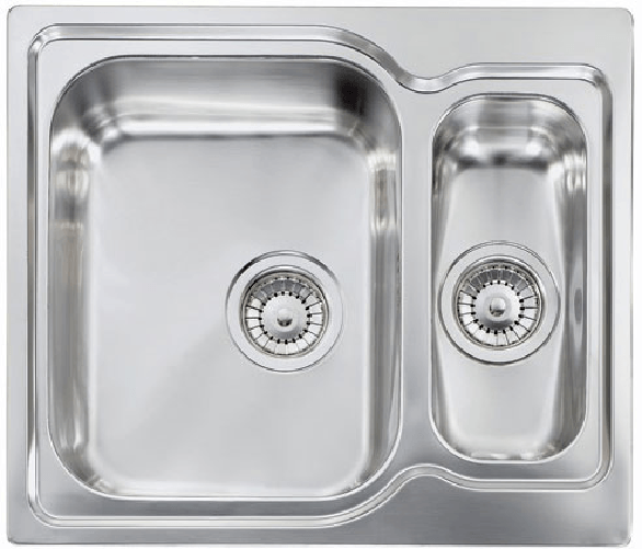 Lavello-MATICO-58X50-2-vasche-sinistre-ACCIAIO-INOX