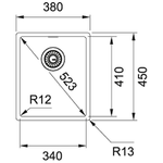 Franke-BXX-110-34-BXX-210-34-Lavello-ad-incasso-Rettangolare-Acciaio-inossidabile