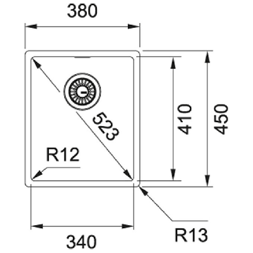 Franke-BXX-110-34-BXX-210-34-Lavello-ad-incasso-Rettangolare-Acciaio-inossidabile