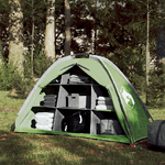 vidaXL Tenda Portaoggetti 9 Scomparti Verde 125x50x68 cm Taffetà 185T