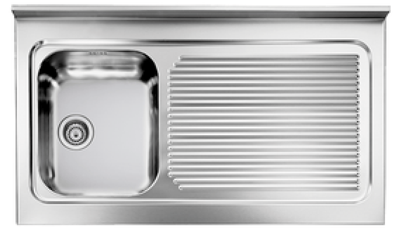 Lavello-ROSSANA-appoggio-105X60-1-vasca-destra--gocciolatoio-ACCIAIO-INOX