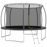 vidaXL Set Trampolino Rotondo 366x80 cm 150 kg