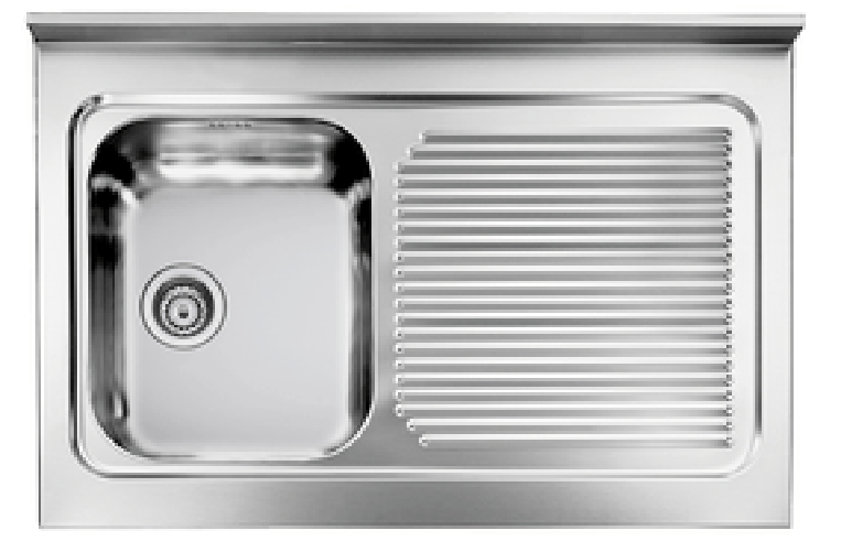 Lavello-ROSSANA-appoggio-90X60-1-vasca-destra--gocciolatoio-ACCIAIO-INOX