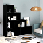 vidaXL Libreria/Divisorio Nero 155x24x160 cm in Truciolato